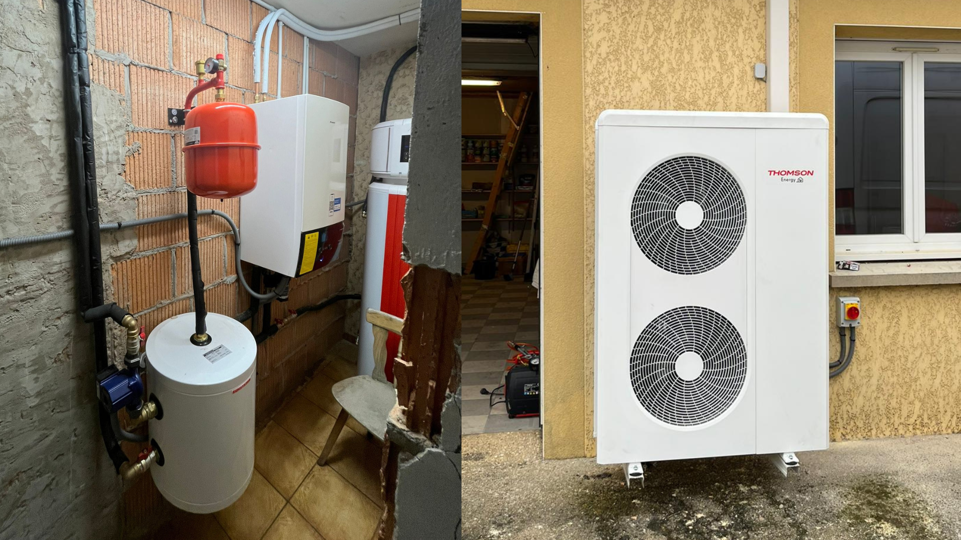 Pompe à chaleur installée